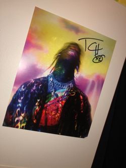 Travis Scott Lithograph Signature