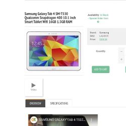 Samsung Galaxy Tab 4 