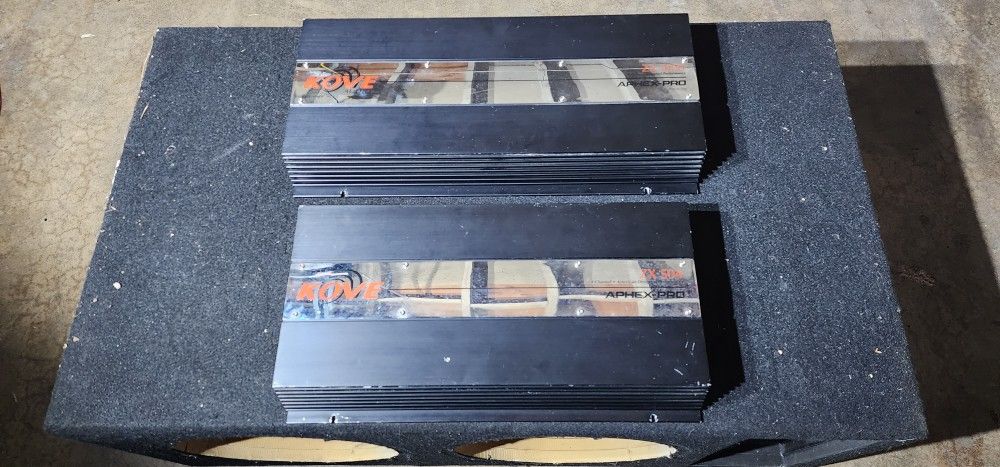 4 Channel And 2 Channel Pair Of Amplifiers