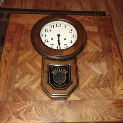 Vintage Regulator 31-day Pendulum Wall Mount Clock For Parts