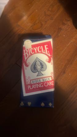 Bicycle playing cards in a large sealed box