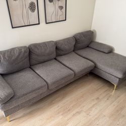 107.5" Wide Right Hand Facing Sofa & Chaise