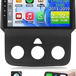 9" Car Stereo for Dodge RAM 1500/2500/3500 (2013–2019) Wireless CarPlay & Android Auto, GPS, Backup Camera
