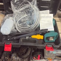 A cordless pressure washer brand new