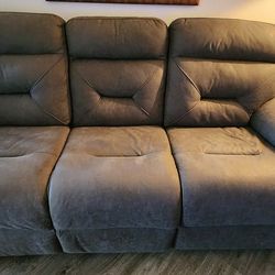 Power Recliner Sofa-Grey