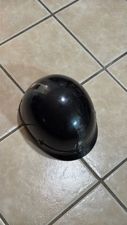 Black Gloss Half Helmet Motorcycle