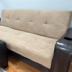 ✨Futon -beige with brown trim