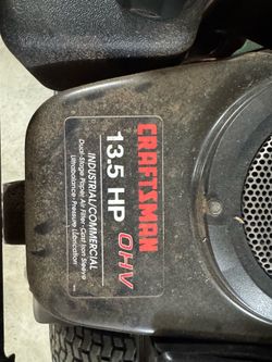 Craftsman riding lawnmower
