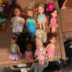 Lot Of 8 Vintage 1990’s Barbie Kelly Dolls