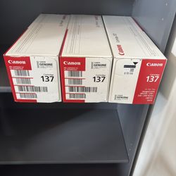 Canon Ink/Toner Cartridges #137 x3