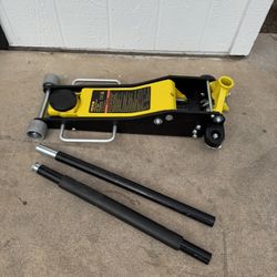 VEVOR 3 Ton Low Profile , Aluminum and Steel Racing Floor Jack with Dual Pistons Quick Lift Pump for Sport Utility Vehicle, Lifting Range 3-6/11"-19-1