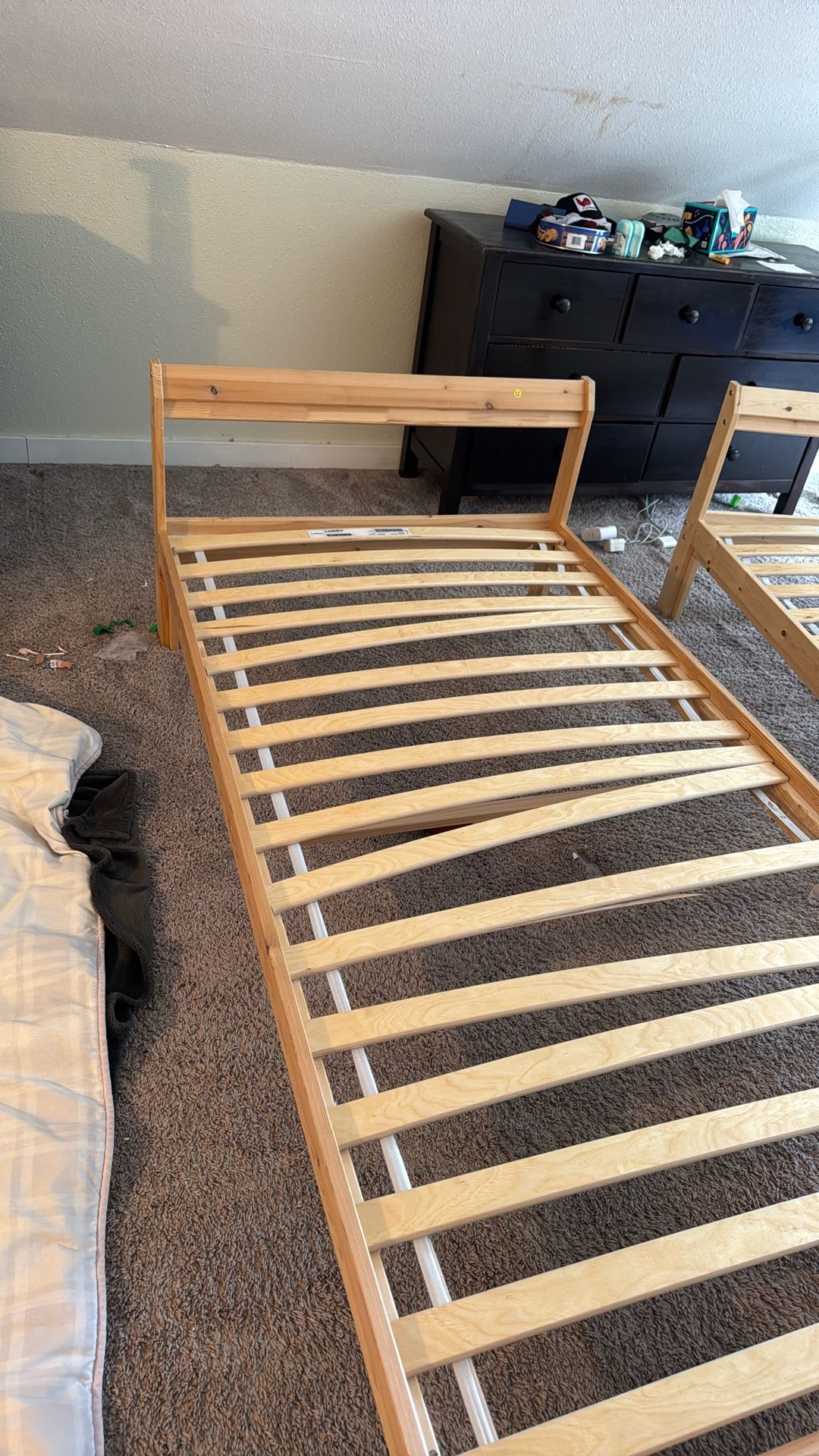 Twin Platform Bed Frame NEIDEN Bed frame, pine, Twin