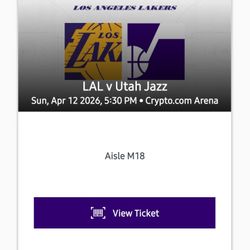 Lakers vs Jazz - SECT 115 - $160 EACH