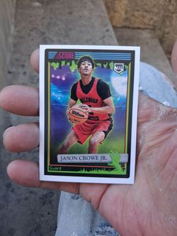 2026 Panini Score-A-Treat Jason Crowe Jr. #7 Guard NIL) (Pre Rookie) Card Inglewood High School. Near Mint/Mint Condition.