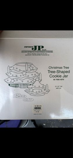 Christmas Tree Shaped Cookie Jar
