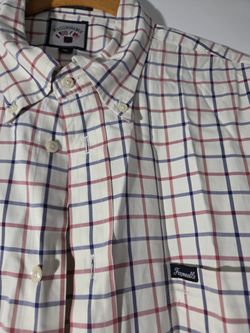 Façonnable Plaid Button-Down Shirt – XL