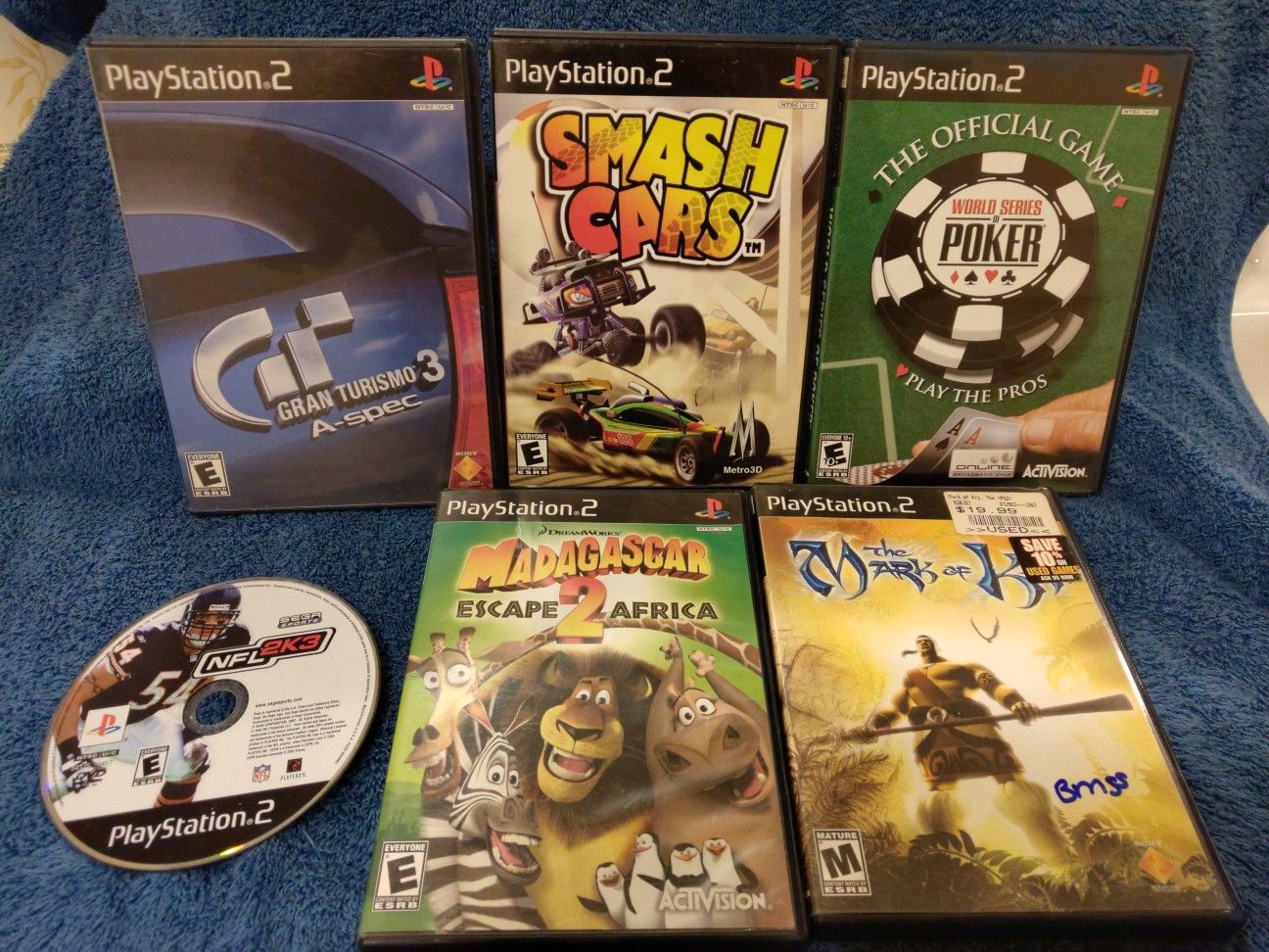 Game Bundle of 6 Playstation 2 (PS2) Games