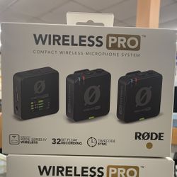 RODE Wireless PRO 2-Person Clip-On Wireless Microphone System/Recorder with Lavaliers (2.4 GHz)