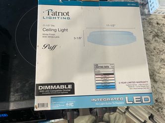 Patriot Lighting Puff LED Ceiling Light 11.5"