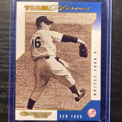 2003 Donruss Team Heroes Whitey Ford Baseball Card #362