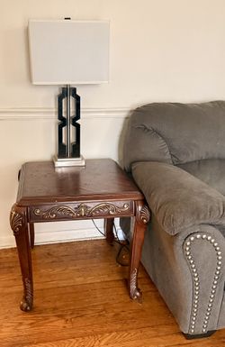 Real Wood Victorian End Tables 