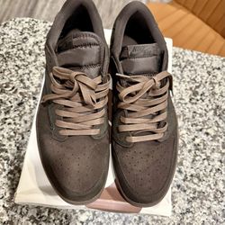 Travis Scott x Air Jordan 1 Retro Low OG SP 'Velvet Brown' size 13 