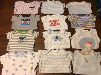 Baby boy onesies size 3/6 months