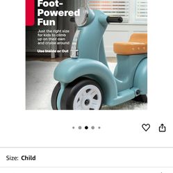 Step2 Ride Along Scooter Kids Push Car, Foot Powered Ride On Toy