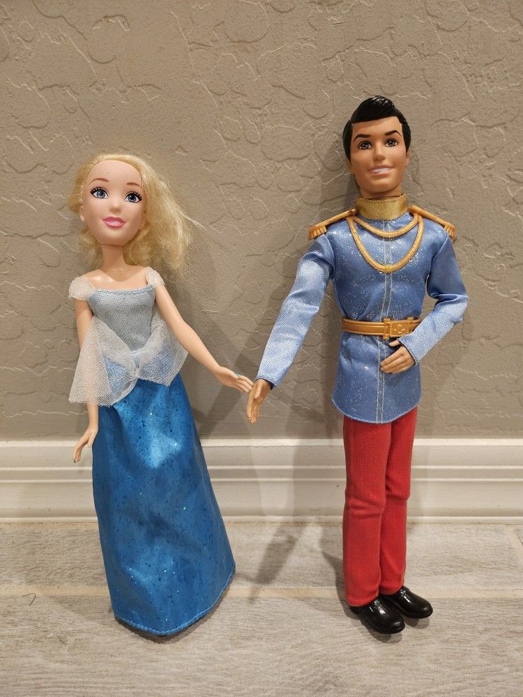 Disney Cinderella And Prince Charming Dolls