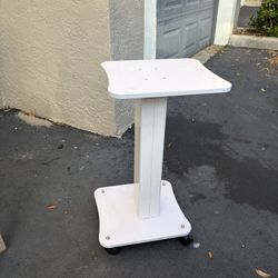 Pc Holder Roller Table For Coffee Tea White