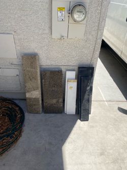 Granite countertops, shelves and pieces