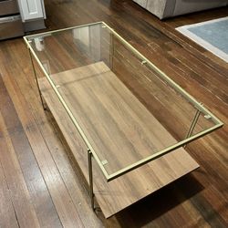 Glass Top Modern Coffee Table
