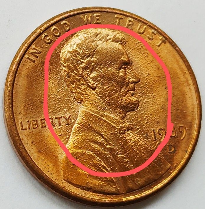 1989 D Lincoln Cent Mint Error Coin