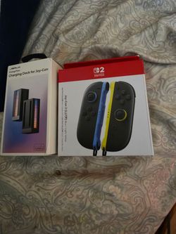 Nintendo Switch 2 Joycons + Dock *Both Sealed $130 After Tax*