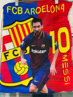 Lionel Messi FC Barcelona Drawstring Bag