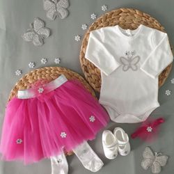 Baby Girl Outfit Size 0-3 Months New
