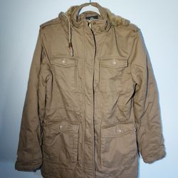 Wantdo Womens Large Heavyweight Military Style Sherpa Lined Parka Jacket