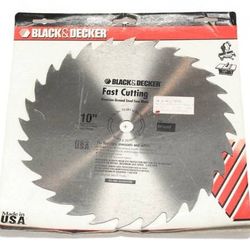 Black & Decker 10-Inch Precision Ground Steel Saw Blade