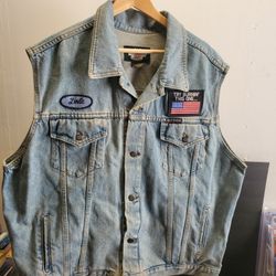 Vintage Harley Davidson Denim Vest Men's XL (Made In Canada).