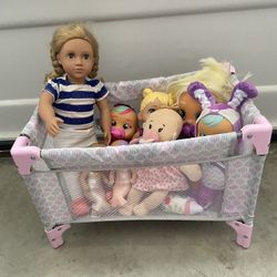 Crib And Dolls