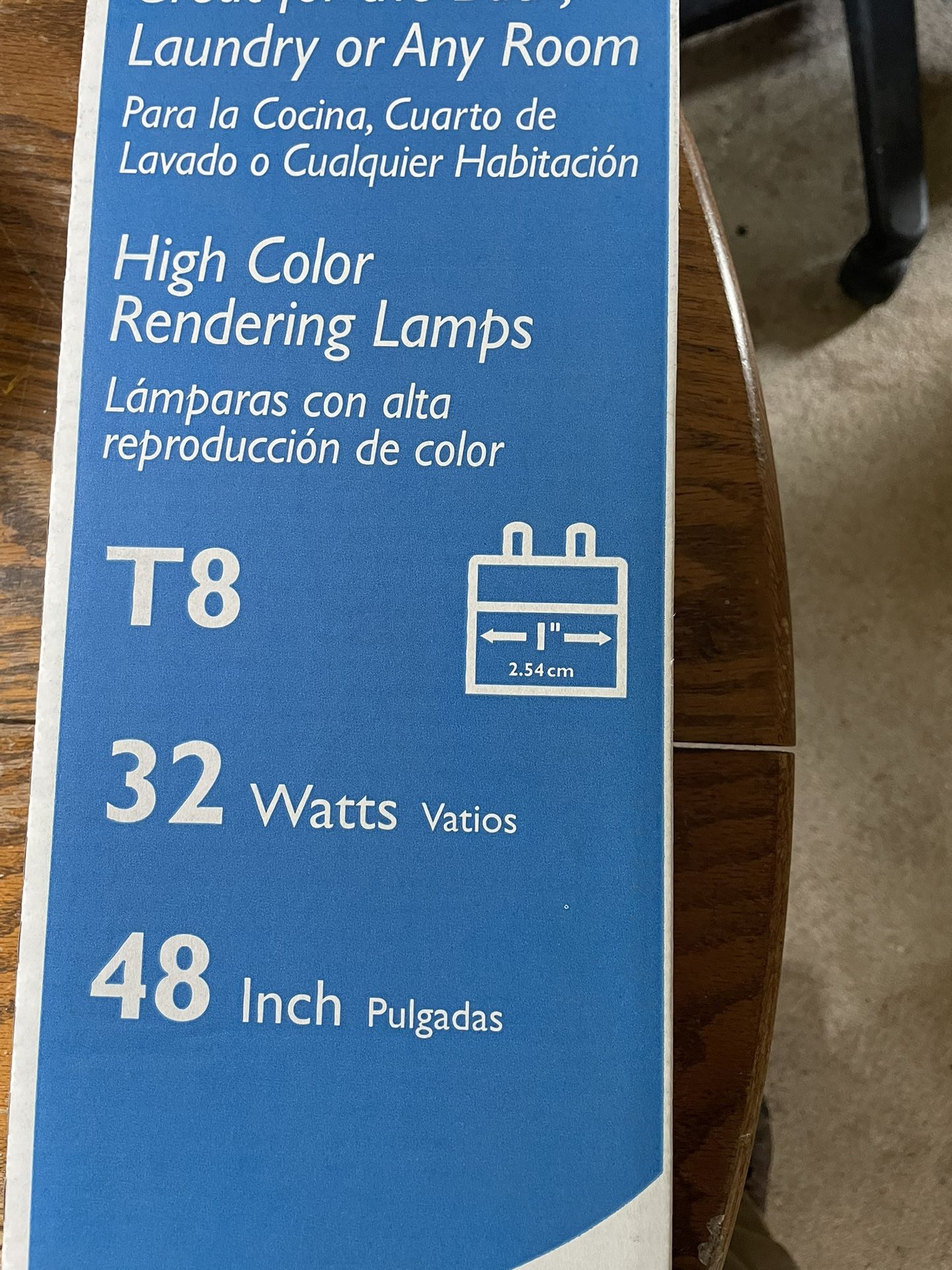 Full Opened Box Of T-8 fluorescent bulbs