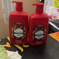 Two Bottles Of Old Spice Body Wash