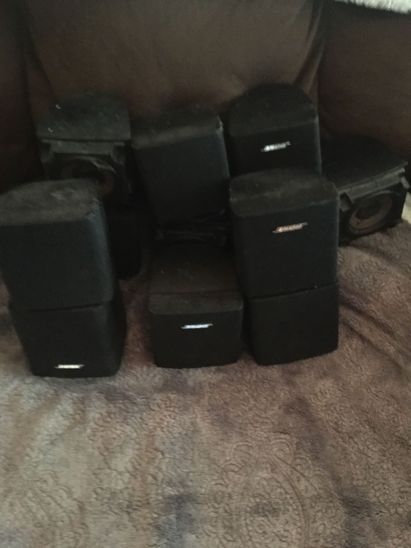12. Bose cubes speakers