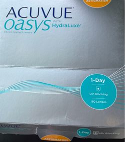 Brand new box of ACUVUE 1 day contact lens for astigmatism