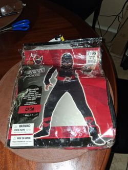 Costume outfit for kids stealth ninja size S 6_8 in good condition