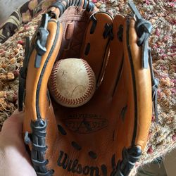 Wilson 11” Baseball Glove with Ball