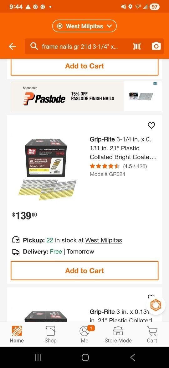 Frame Nails by Grip Rite