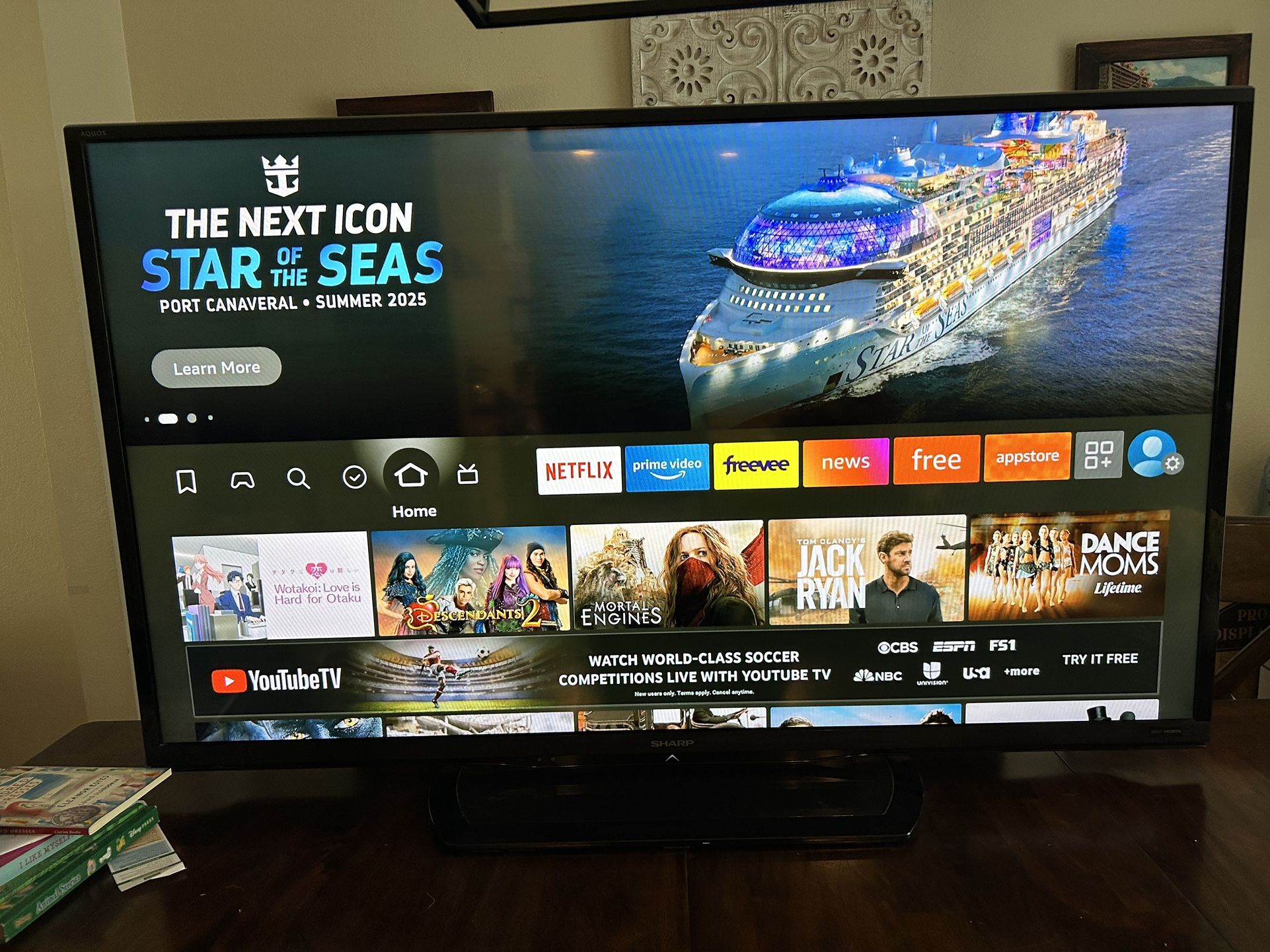 Sharp 55” AQUOS LC-60LE550U TV/Monitor