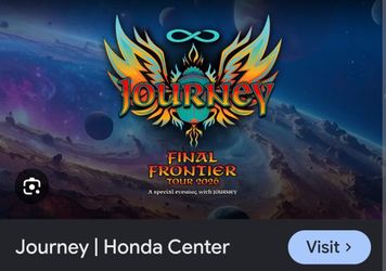 Journey Concert at Honda Center 11/24/26