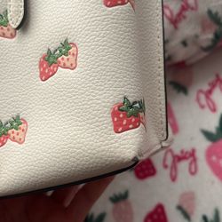 Coach Mollie Strawberry Print